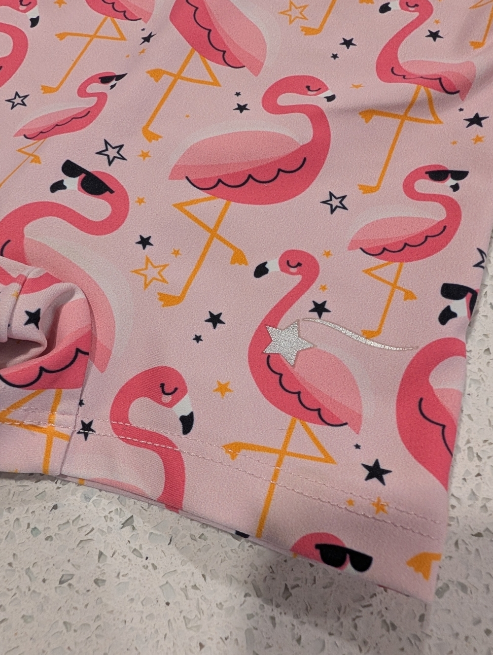 TINY TODDLER Destira Gymnastics Dance Leotard XXS Small 2XS UNITARD Flamingos - Picture 5 of 5